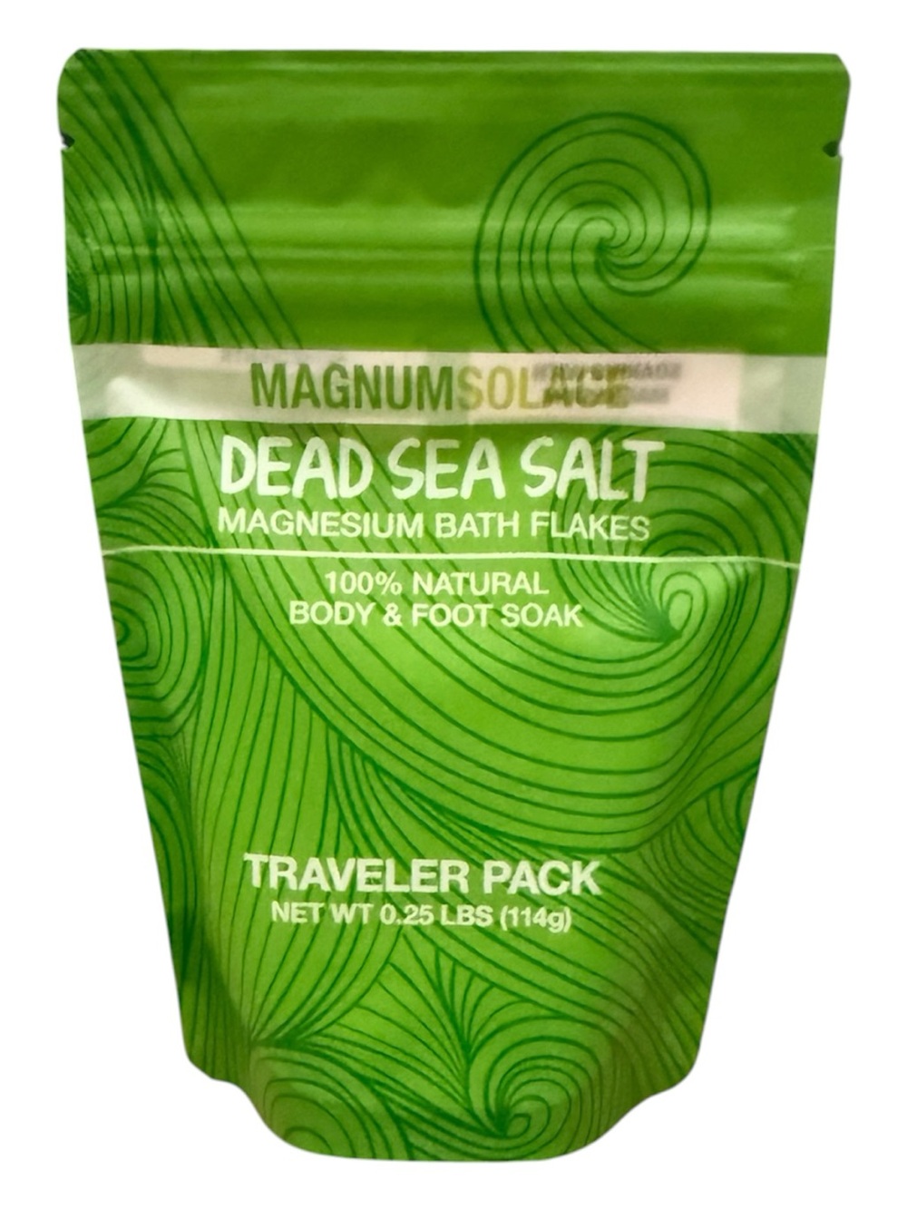 Dead Sea Salt Magnesium Bath Flakes - Green